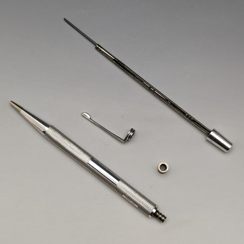 1950 British Vintage Yard O Red Sterling Silver Propelled Pencil with Paper Box and Genuine Refill